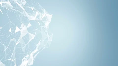 Light structure on a blue background. place for text .Plexus Network Background Stock Footage 82466120
