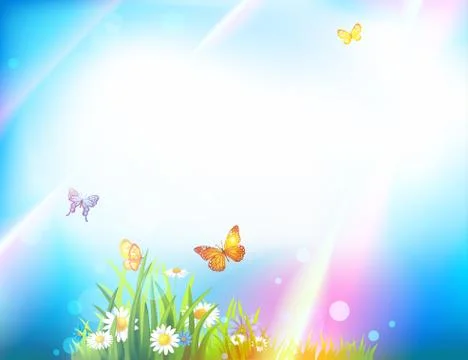 Light summer background Stock Illustration