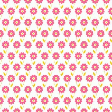 Light summer  seamless pattern. Fond pink, white Stock Illustration