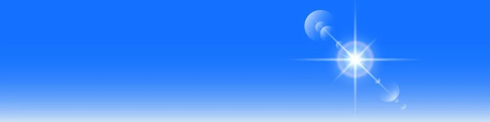 Light from the sun shining through the clouds in the sky. Stock Illustration