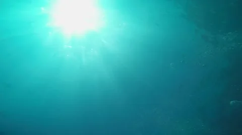 Light of the sun under water, Antalya, Turkey 스톡 동영상 40643431