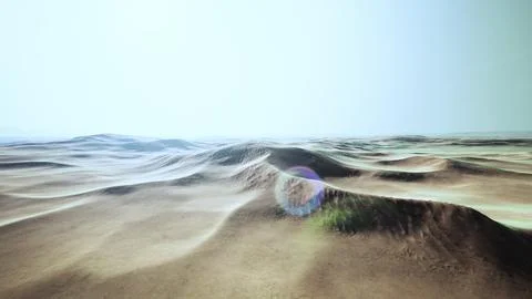 Light of the sunset in the beautiful desert in Abu Dhabi Stock Illustration