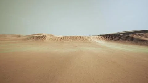 Light of the sunset in the beautiful desert in Abu Dhabi Stock Illustration