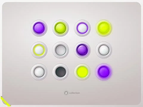 Light switch in the on and off position. Glowing indicator. Realistic style Stock Illustration