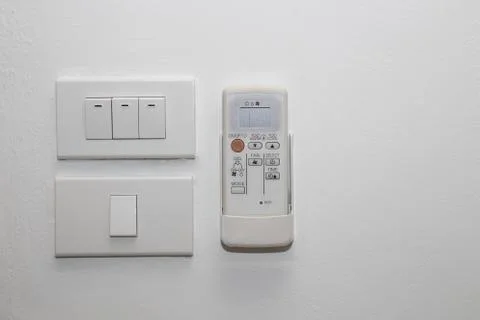 Light switch and remote control Stock Photos