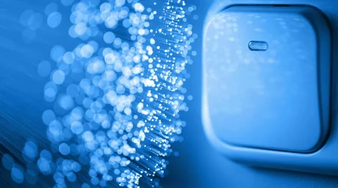 Light switch being turned on and off Stock Footage 65824070