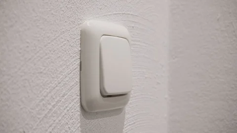 Light Switch Cleaning Wearing Gloves Stock Footage 128153964