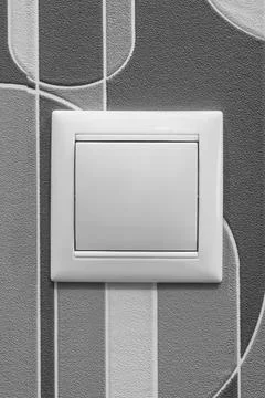 Light switch closeup Stock Photos