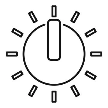 Light switch emitting light beams, power and illumination concept Stock Illustration