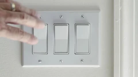 Light Switch Stock Footage 22782464