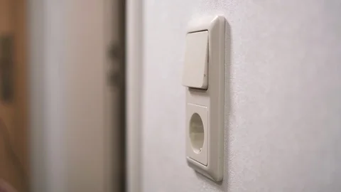 Light switch off Stock Footage 123379330