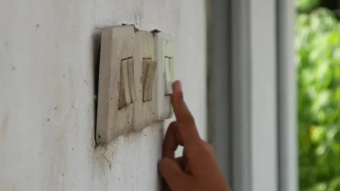 Light switch Stock Footage 310127135