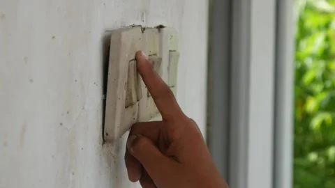 Light switch Stock Footage 310127183