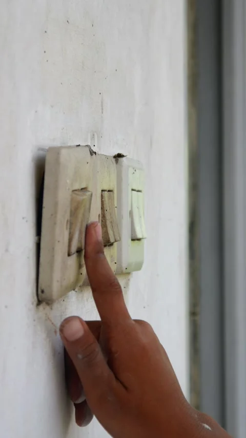 Light switch Stock Footage 310127209