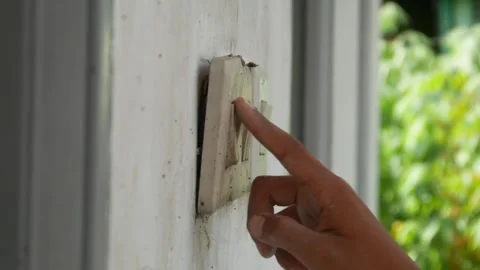 Light switch Stock Footage 310127324
