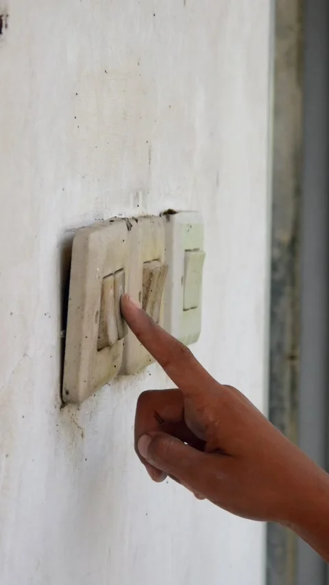 Light switch Stock Footage 310127327
