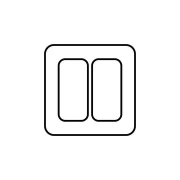 Light switch icon. Element of home appliances for mobile concept and web apps Stock Illustration