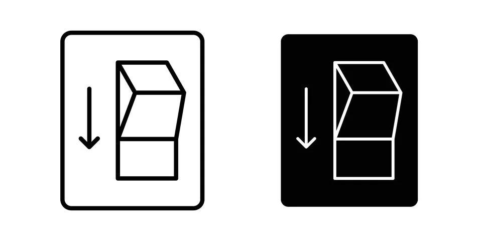 Light switch off icon vector, symbol, logo illustrations Stock Illustration