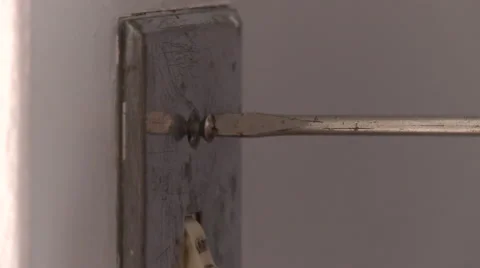 Light switch installation Stock Footage 57713448