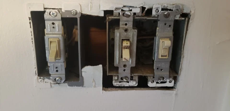 Light Switch Panel Diagram Electrical Stock Photos