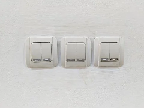 Light switch panels Stock Photos