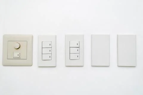 Light switch Stock-Fotos