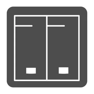Light switch solid icon. Electricity toggle vector illustration isolated on イラスト素材