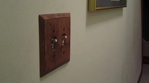 Light Switch Turn Off Stock-Footage 1011068