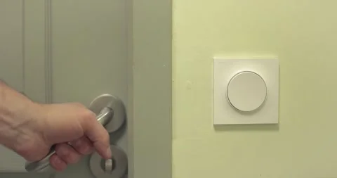 Light switch turned off Stock Footage 303599484