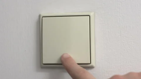 Light Switch Turning On Off Stock Footage 43342058