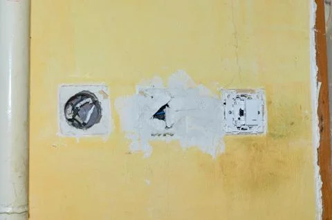 Light switcher installation Stock Photos