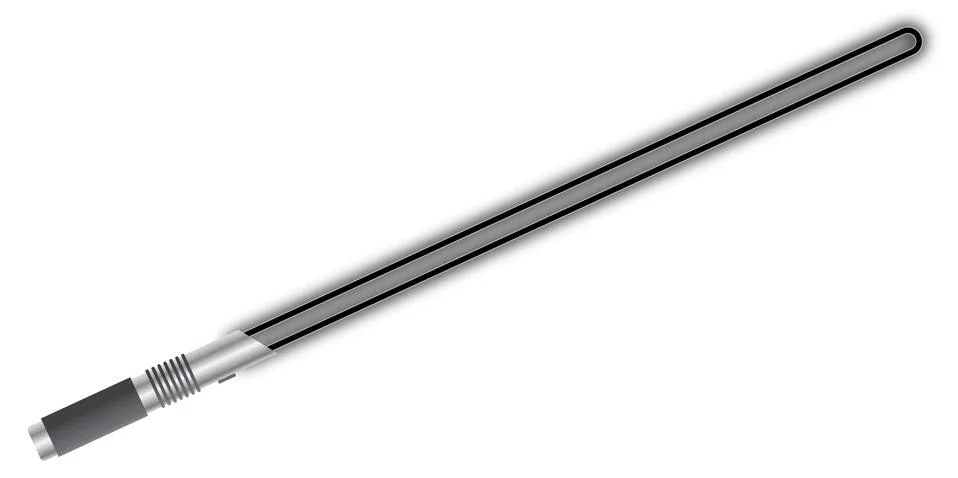 Light Sword Black Stock Illustration