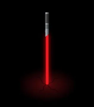 Light Sword In Ground Stock Illustration