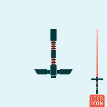 Light sword icon isolated Stock Illustration