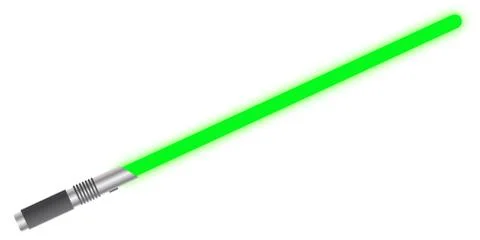 Light Sword Solid Green Stock Illustration