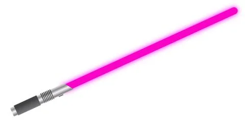 Light Sword Solid Pink Stock Illustration