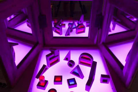 Light table in a living and active Education Space Stock Photos