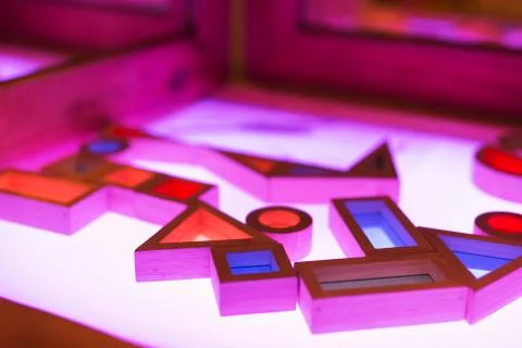 Light table in a living and active Education Space Stock Photos