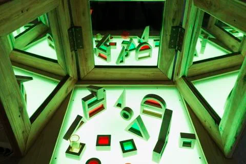 Light table in a living and active Education Space Stock Photos