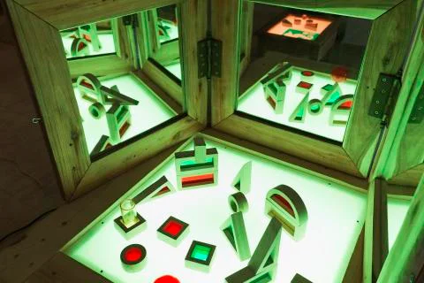 Light table in a living and active Education Space Stock Photos