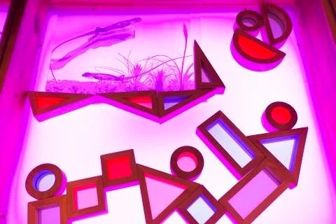 Light table in a living and active Education Space Stock Photos