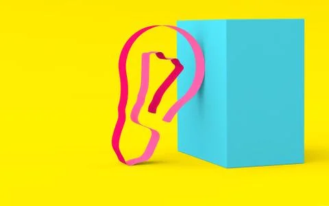Light from the tape in bright colors based on the geometric shape Illustrazione stock