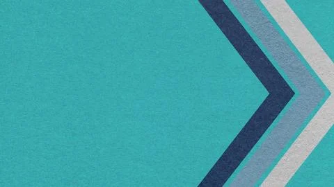 Light teal paper texture background with blue chevron corner stripes and copy Stock Photos