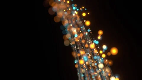 Light tech fiber optic data tech bg able to loop endless Stock Footage 346248519