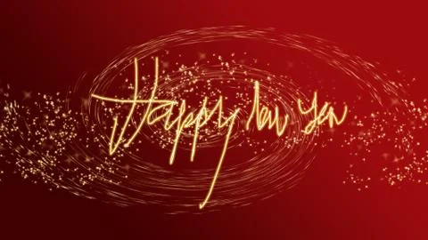 Light text happy new year Stock Illustration