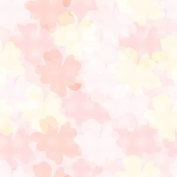 Light texture - cherry blossoms. Spring seamless pattern. Pastel colors. Stock Illustration