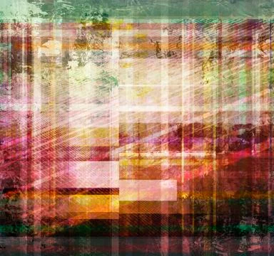 Light texture on striped mixed media Stock Illustration