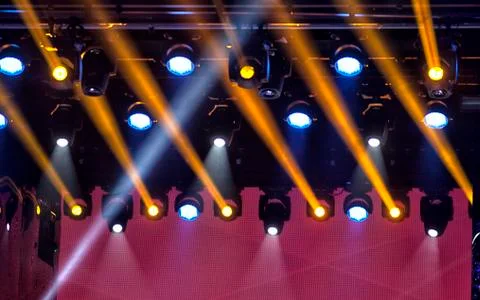 Light in the theater. Stock Photos