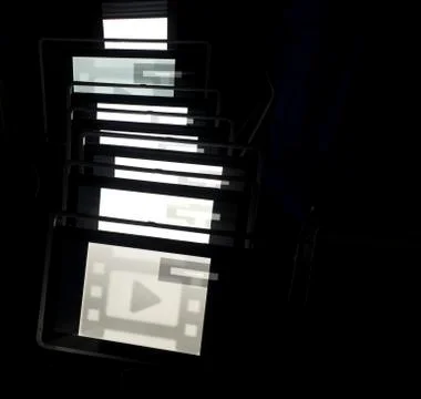Light in the theater. Stock Photos
