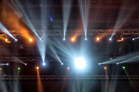 Light in the theater. Stock Photos